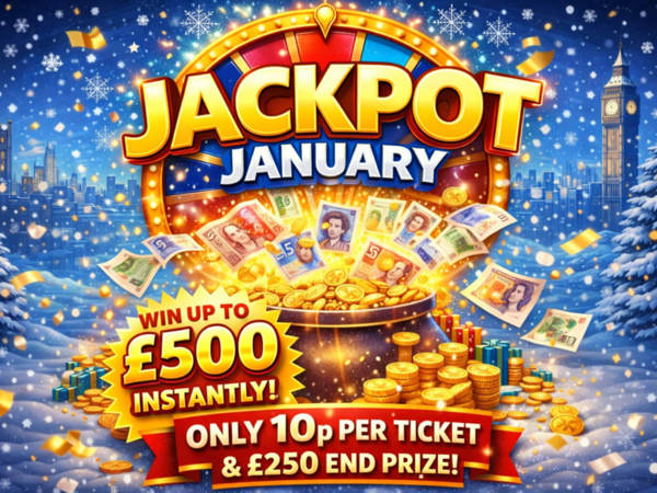 Jackpot January - £10k Instant wins!