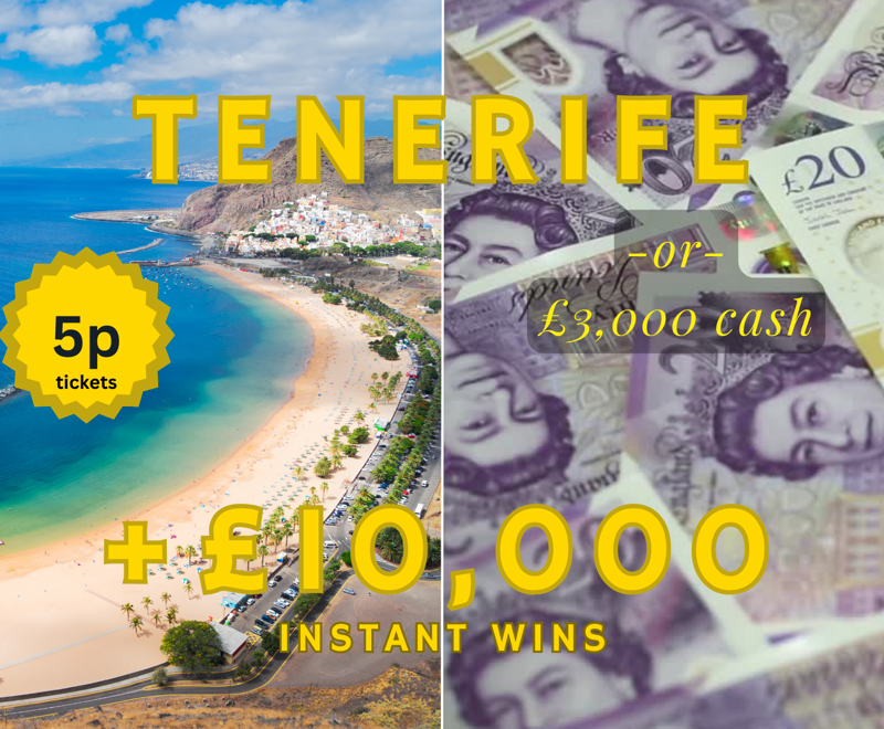 Tenerife Holiday or £3,000