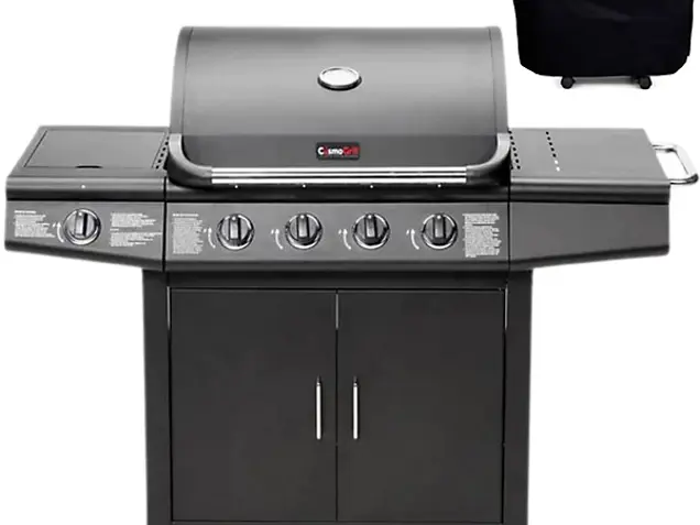 Cosmogrill Pro Deluxe 5 Gas Burner 4 1 Barbecue Grill