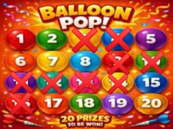 Balloon Pop - £15,000 instant wins!