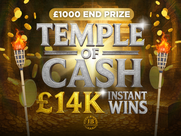 The temple of cash - £14k instant wins. image
