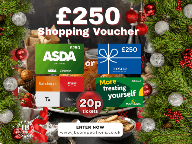 Win a £250 food shopping voucher of choice! image