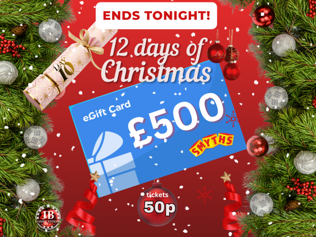 500 Smyths 12 Days Of Facebook Post Template DAY 10 ENDS (800 X 600 Px)